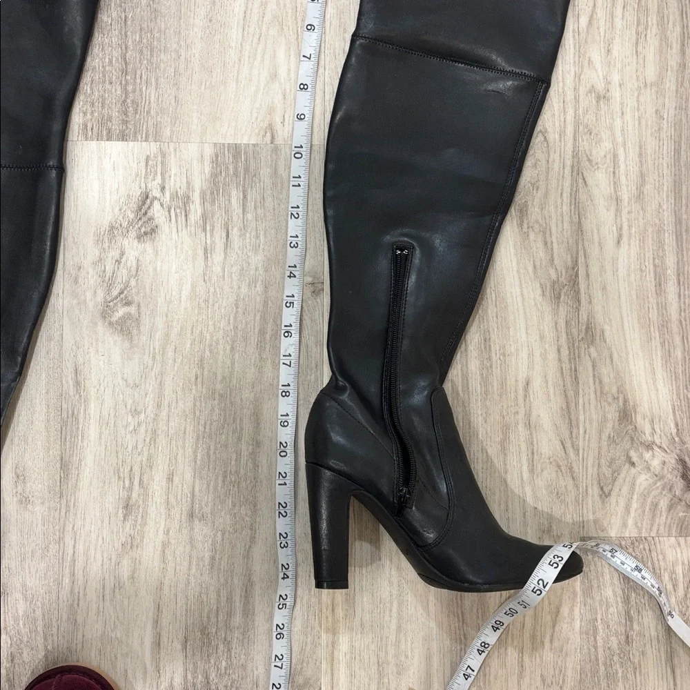 Unisa Black Over-the-Knee Boots 8